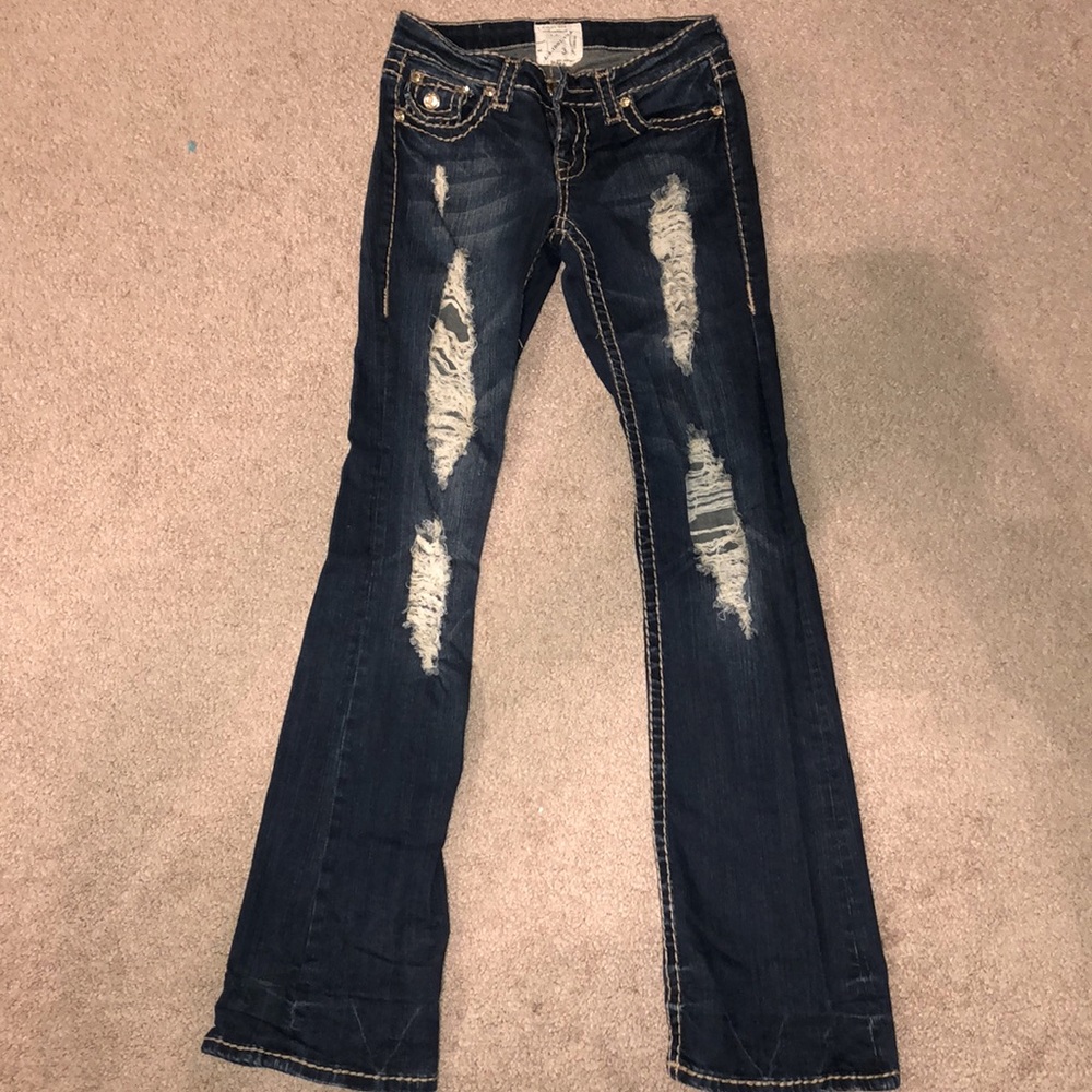 L.A. Idol Size 3 Jeans With Amber Jewels